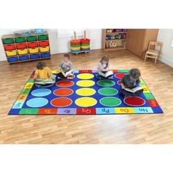 Supporting image for Rainbow ABC Rectangular Carpet