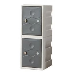 Supporting image for Interior Plastic Locker - 2 Doors - H900