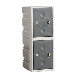 Supporting image for Exterior Plastic Locker - 2 Doors - H900