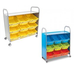 Supporting image for CalStor Library Storage 9 Angled Deep Tray Unit