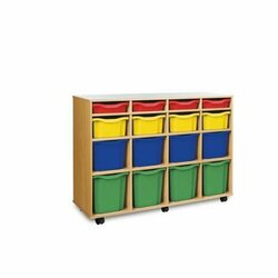 Supporting image for 16 Tray Variety Storage Unit - Mobile & Static Options