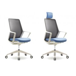 Supporting image for Chester High Back Mesh Task Chairs - White Frame