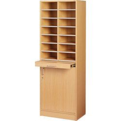 Supporting image for Walton Slimline Combination Floorstanding 14 Pigeon Hole Unit