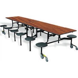 Supporting image for Rectangular Folding Table with 16 Stools