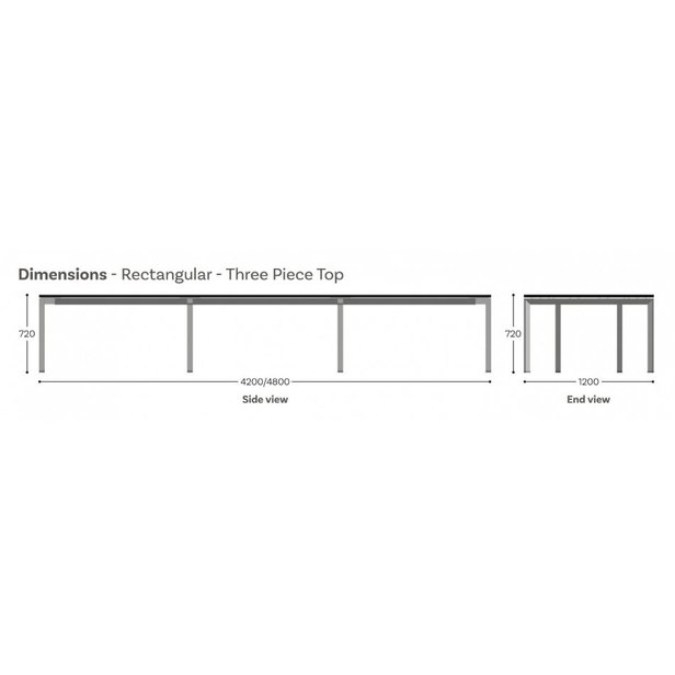 Supporting image for Y660318 - Wexford Rectangular Meeting Table - W4200 x L1200mm - image #3